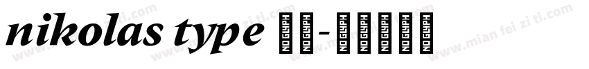 nikolas type 字体字体转换